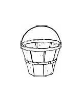 Basket Clip Quart Vector Clipart Empty Bucket Svg Clker Small 4vector Bushel Apple Flock Healthy sketch template