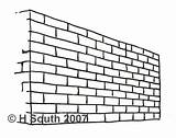 Brick Wall Drawing Perspective Bricks Draw Walls Drawings Steps Easy Simple 3d Pattern Patterns Exercises Linear Thoughtco sketch template
