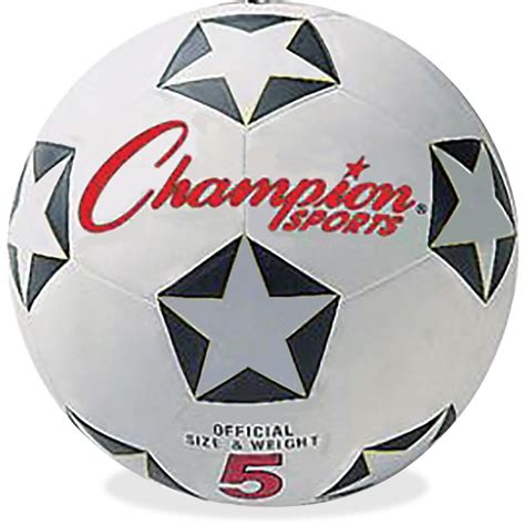 csisrb champion sports rubber soccer ball size   size  rubber nylon black