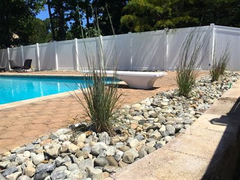 simple pool landscaping ideas  fit  budget medallion energy