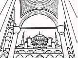 Coloring Pages Mosque Entries Getdrawings Getcolorings sketch template