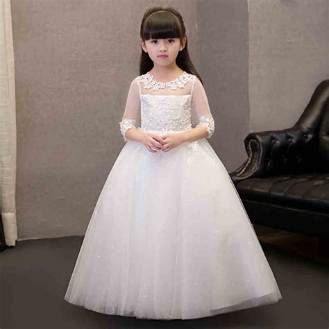Buy 2017 Sequin Lace Tulle Flower Girl