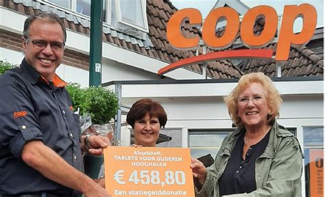 uitreiking coop statiegeldactie dorpsbelangen hooghalen