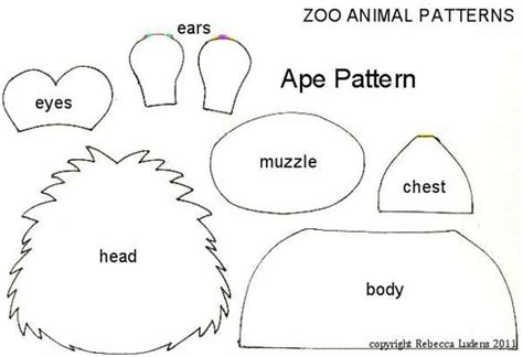 zoo animal  paper piecing patterns  paper piecing patterns