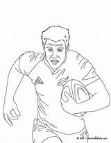 Rugby Coloriage Player Sheets Coloriages Coloring4free Rugbyman 1705 Pintar Jogador Hellokids sketch template