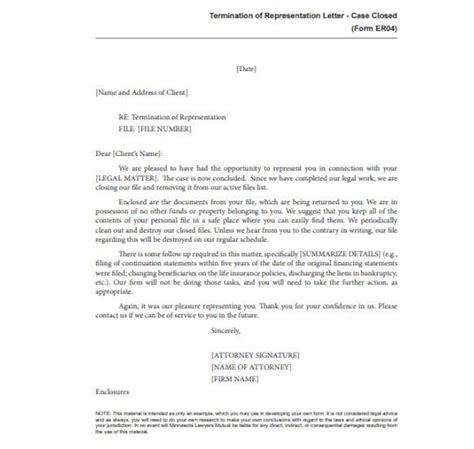 client termination letter templates  ms word