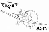 Dusty Coloriages Avions Propeller Tresor Momes épandeur Plein Entrainement sketch template