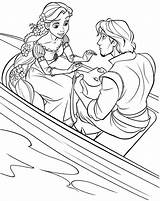 Rapunzel Coloring Pages Tangled Flynn Disney Printable Princess Color Book Print Rider Boat Colouring Sheets Kids Visit Getdrawings Library Clipart sketch template