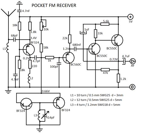 understand simple fm walkie talkie circuit diagram