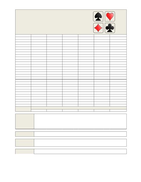 canasta score sheet