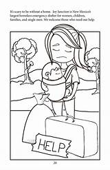 Book Coloring Homeless Color Shelter Helping Difference Family Food Make sketch template