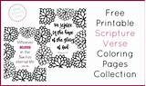 Coloring Pages Verse Scripture Printables Grace Bible Printable Mommy sketch template
