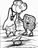 Spongebob Esponja Birthday Patrick Sponge Squarepants Colorir Frais Imprimer Darren sketch template