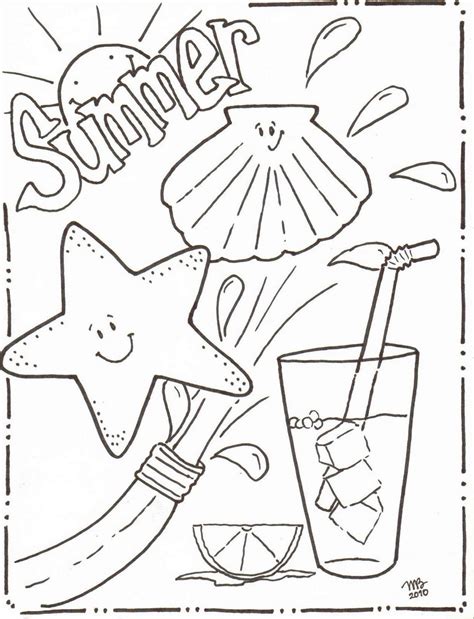summer coloring pages  preschoolers  getcoloringscom