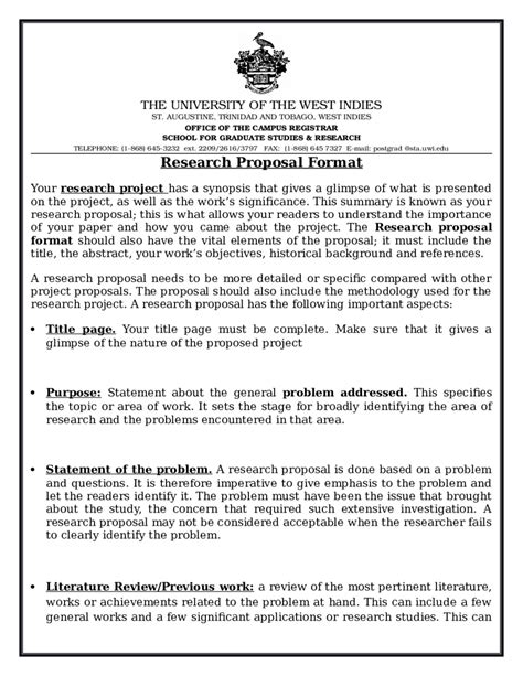 write  formal research proposal
