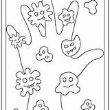Germs Bacteria sketch template