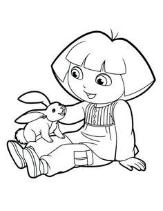 dora  explorer valentines day coloring page valentines day