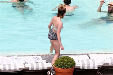Lucy Hale In A Bikini At Her Hotel Pool In Brazil March 2016