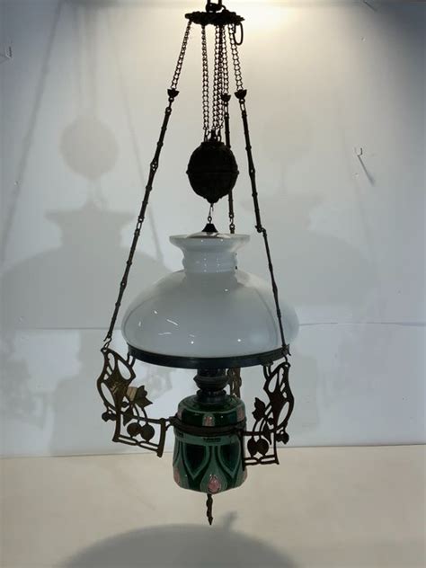 hanging lamp schippertje  copper glass catawiki