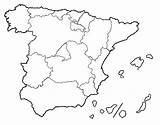Spain Communities Autonomous Coloring Coloringcrew sketch template
