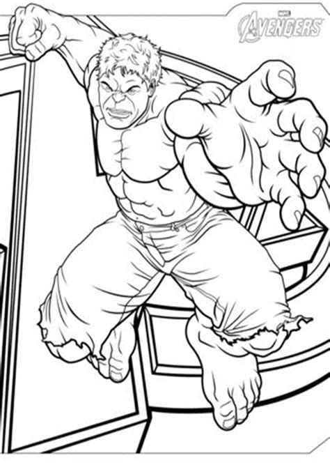 exciting hulk coloring pages