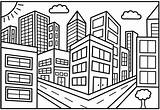 Coloring City Pages Kids Perspective Colouring Printable Easy Sheets Bestcoloringpagesforkids Book Toddler People sketch template
