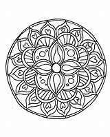 Coloring Relaxing Pages Relaxation Mandala Getdrawings sketch template
