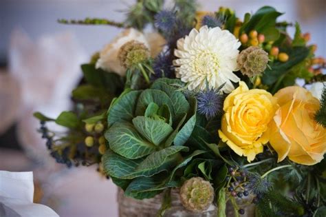 tuesday trend autumnal vegetable centerpieces cabbage