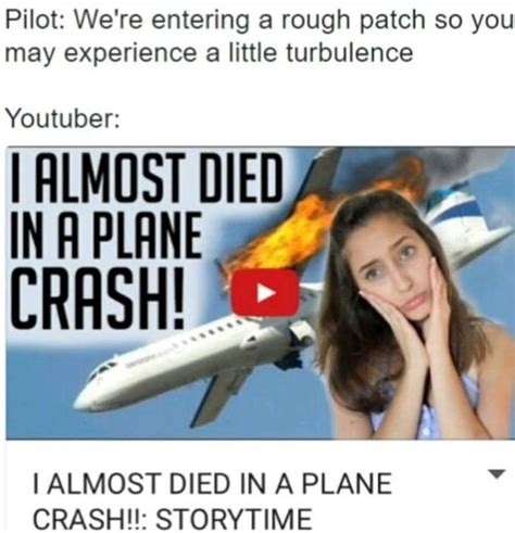 plane crash youtube storytime clickbait parodies know your meme