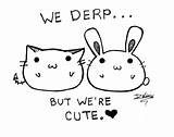 Derp Pages Duo Coloring Deviantart Kawaii Derpy Template Face Cute Sketch sketch template