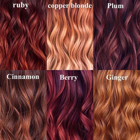 hair color chart shades