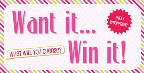 want it win it wednesday 19th augus the craft blog