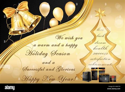 elegant corporate christmas   year greeting card  jingle