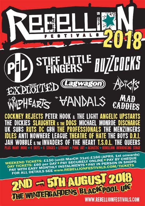 Rebellion Festival Confirms Post Punk Legends Public Image Limited Pil