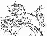 Coloring Carnotaurus Jurassic Pages Park Three Little Getdrawings Getcolorings Color sketch template