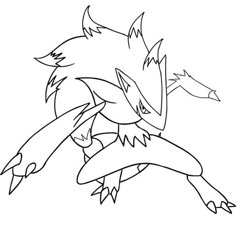 zoroark coloring pages coloring pages