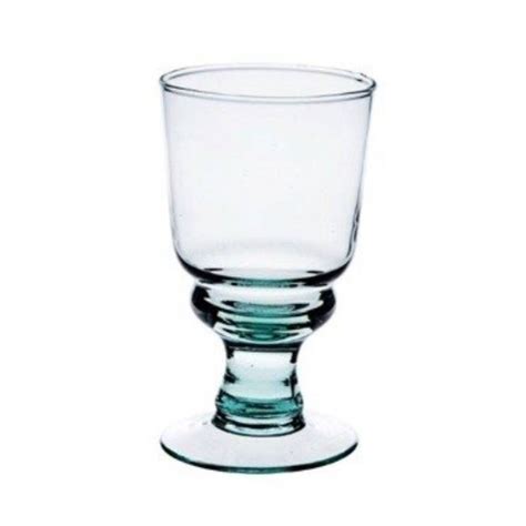 Recycled Glass Goblet Wine Glass Set Four Six By The Recycled
