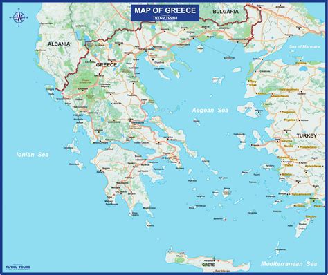 tutku tours greece maps