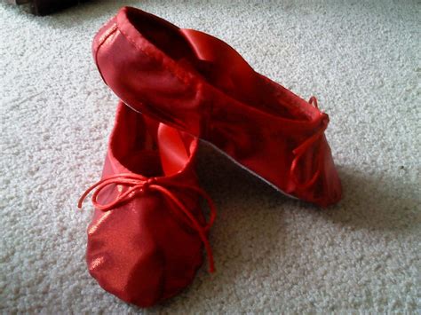 ruby red shiny sparkly ballet slippers women s sizes etsy