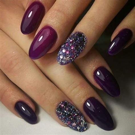 Beautiful Autumn Nail Art Design To Try This Autumn Deep Purple On