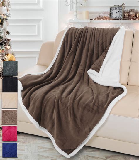 sherpa fleece throw blanket    mink sherpa throw tv blanket reversible  home couch