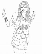 Hannah Montana Coloring Pages Samuel Online Template Printable Coloringme Comments sketch template