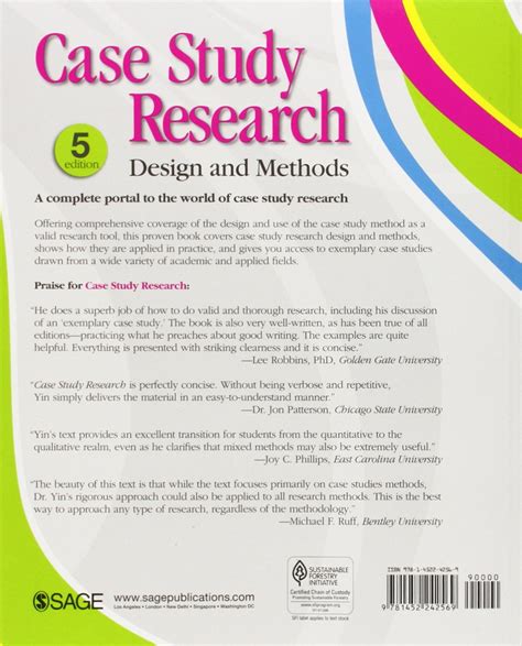 case study research design  methods  edition