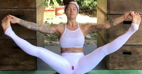 yogi with her period video popsugar fitness uk