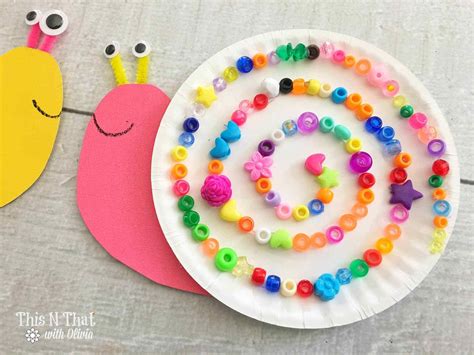 paper plate snails craft snail craft insect crafts summer crafts