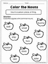 Worksheet Nouns Grade Worksheets Common Proper Noun First Language Coloring 1st Core Possessive Result Arts Printable Kindergarten Freebie Sheets Choose sketch template