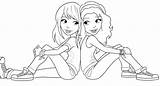Coloring Pages Friends Two Friend Colouring Printable Getcolorings Color Print Getdrawings sketch template