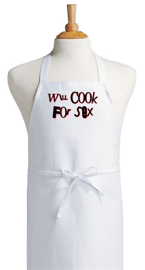 Will Cook For Sex Aprons With Funny Sayings By Coolaprons On Etsy