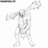 Monster Draw Fantasy Drawing Drawingforall sketch template