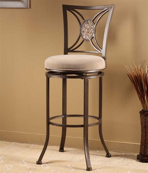 metal stools rowan swivel bar stool  hillsdale wolf furniture